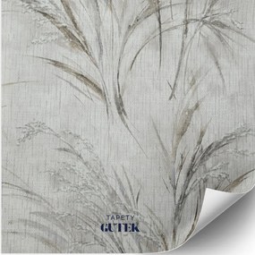 Fali tapéta, növényzet, levelek, arany-ezüst csillámok, 3D hatás,1335-10