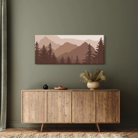 Kép - Barna hegyek N⁰2 (120x50 cm)