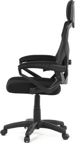 Irodai szék, magasságában állítható, fekete szövet, KA-R223 BK