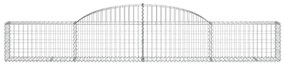 2 db íves horganyzott vas gabion kosár 300x30x40/60 cm