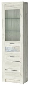 Vitrin Indie 23 (LED világítással) (fehér craft) . 1057819