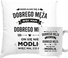 Bögre és Párna Szett Feleség Anya Nők Vicces Nyomtatás