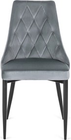 CORK szék, szürke, velúr