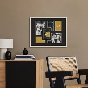 Képkeret 42x52 cm Kyoto Black – Styler