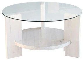 Fehér kerek dohányzóasztal ø 75 cm Mondo – Neostill