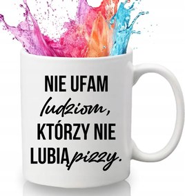 Bögre Fehér 330 ml Kerámia Vicces Ajándék Felirattal Nem Bízom Az Emberekben
