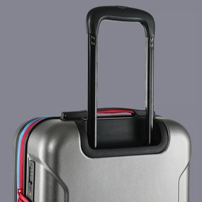 Deuba 3 darabos utazóbőrönd szett - ezüst