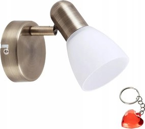 Fali Lámpa Rabalux Arany E14 Stílusos Üveg Lámpabúra Ajándék