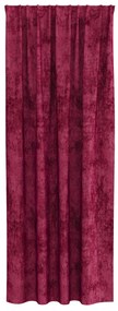 Bársonyfok 2 db pálcával Burgundi vörös 245x140 cm