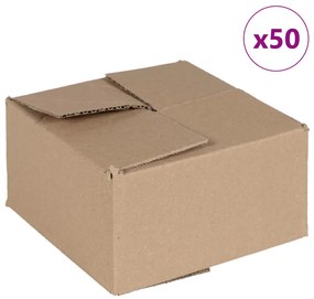Összecsukható doboz 50 db 15x15x8 cm karton