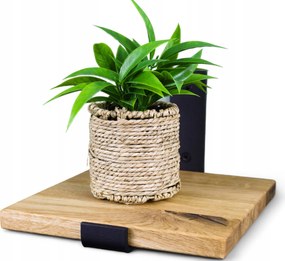 Függő virágágyás tölgy fali Loft virágtartó polc 20cm x 20cm