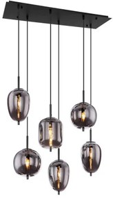 GLOBO 15345-6 BLACKY Többágú Függesztett Lámpa IP20