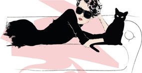 Kép - Fashion lady (120x50 cm)