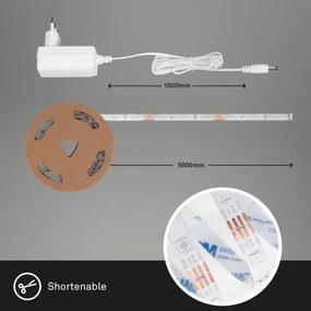 Brilo - LEG RGBW Dimmelető szalag 6,5m LED/18W/230V Wi-Fi Tuya + távirányító