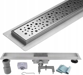 Zuhanyfolyóka 55 cm alacsony beépítés 52 mm Csepp mintás