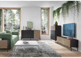 Tv szekrény/asztal Lamellito 140  (fekete). 1098807