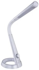 Globo 58376S Asztali lámpa fehér flexibilis szárral. USB csatlakozás, RGB színváltó funkció. Színhőmérséklet váltás 4000/6500/3000K, MxSzxH:343x183x640, tartozék: 1xLED 8W 230V, 45-460lm