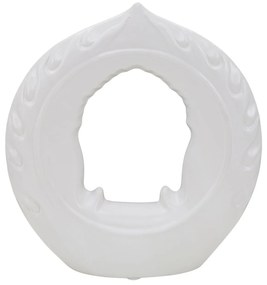 MEDITATION II fehér porcelán dísztárgy