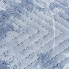 FLOWERS ágytakaró kék/szürke Méret: 200 x 220 cm