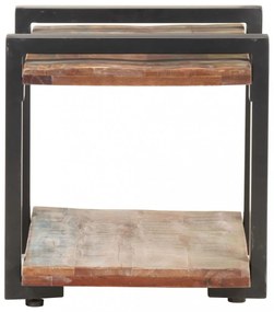 tömör újrahasznosított fa TV-szekrény 90 x 40 x 40 cm