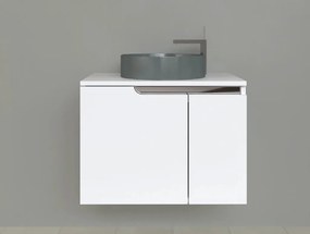 Piramida EURIDIKA fali fürdőszobabútor - mosdópult mosdó nélkül -2 ajtós - 75 x 48 x 53 cm