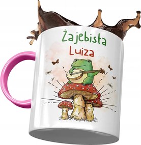 Rózsaszín Bögre Lujza Feleség Barátnő Ajándék Nyomtatott Fotóval