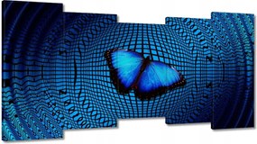 Vászonkép 150x80 Pillangó a medencében