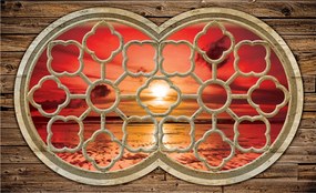 Fotótapéta Építészet Óceán Naplemente Pihenés Otthon 200x140 +ragasztó