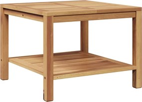 vidaXL Dohányzóasztal Barna 60 x 60 x 45 cm Tömör tíkfa