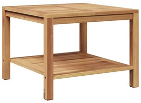 vidaXL Dohányzóasztal Barna 60 x 60 x 45 cm Tömör tíkfa