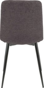 Sötétszürke ALAN B étkezőszék fekete lábakkal
