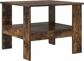 vidaXL Dohányzóasztal Füstölt tölgy 57 x 55 x 45 cm Faanyag