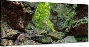 Vászonkép 180x90 Hegyek Kövek Sziklák