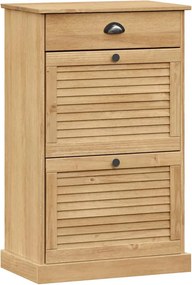 vidaXL VIGO tömör fenyőfa cipőszekrény 60x35x96 cm