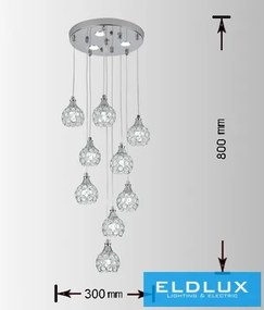 ELDLUX B37-AF Többágú Függesztett Lámpa IP20
