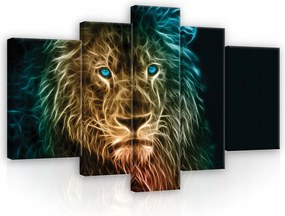 Vászonkép Oroszlán Absztrakt Modern Vászon Fal Hálószoba Nappali 170x100