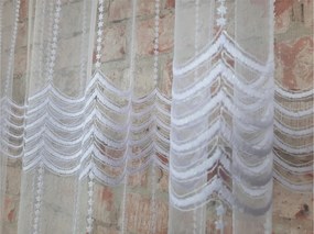 Függöny, háló, Új hullámok, 280cm, méteráru,nappali, hálószoba+SZALAG Ajándék