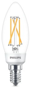 Philips B35 E14 LED gyertya fényforrás, 5-2,5-1W=40-18-9W, 2700K, 220-240V