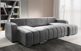 Univerzális ülőgarnitúra, szürke, PORIMA U