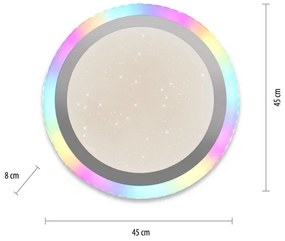 Leuchten Direkt 15411-2 - RGB LED dimm. mennyezeti lámpa CYBA 26W/230V +DO