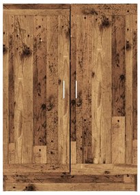 antik fa színű szerelt fa könyvszekrény 82,5 x 30,5 x 115 cm