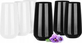 Italos Poharak Fekete-fehér 400 ML 6 Db-os Szett