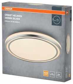 Osram - LED mennyezeti lámpa ORBIS HELMAN LED/24W/230V Ø 39 cm ezüstszínű