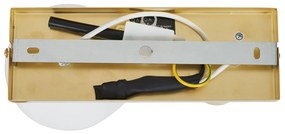 Modern mennyezeti lámpa sárgaréz 2-lámpás dönthető - Lesly