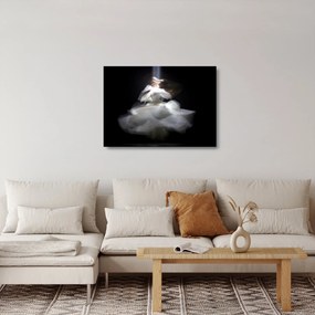 Lótuszvirág képe (üvegen) (70x50 cm)