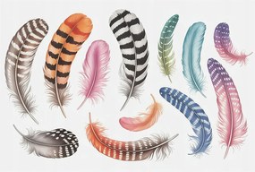 Flizelin tapéta Flizelin Fali Prémium Pasztell tollak 104x70