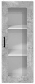 Fali konyhaszekrény Beton Szürke 40 x 31 x 100 cm Faanyag