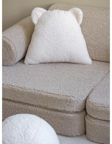Világosbarna buklé gyerek kanapé 132 cm Settee – Wigiwama