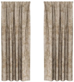 Bársony Függönyök 2 db Fémlyukkal Champagne 225x140 cm
