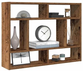 antik fa szerelt fa fali polc 75x16x55 cm